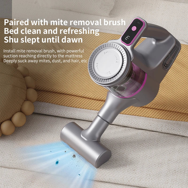 Cordless Vacuum Cleaner 15000Pa — 2-in-1 Stick & Handheld, Lightweight for Carpet, Hardwood Floor, Pet Hair & Car