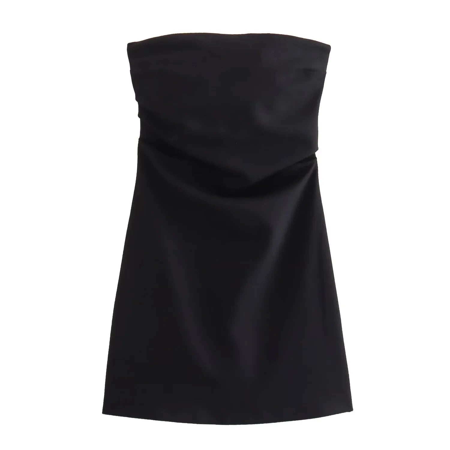 Off-Shoulder Corset Mini Dress — Ruched Backless Bodycon Party Dress