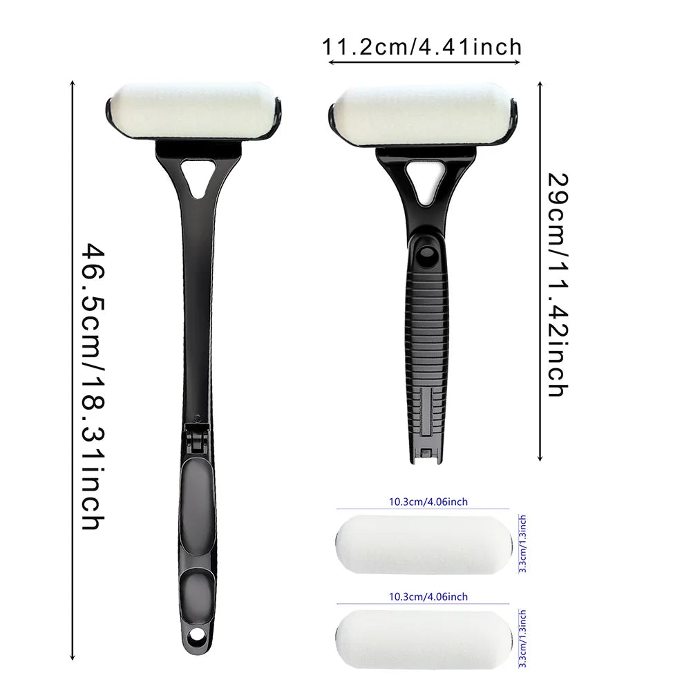 Long Handle Lotion Applicator Stick – Foldable Self-Sunscreen & Tanning Back Applicator with 2 Heads