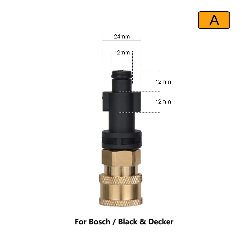 Pressure Washer Adapter – 1/4" Quick Release Connector for Karcher, Bosch, Nilfisk, LAVOR & More
