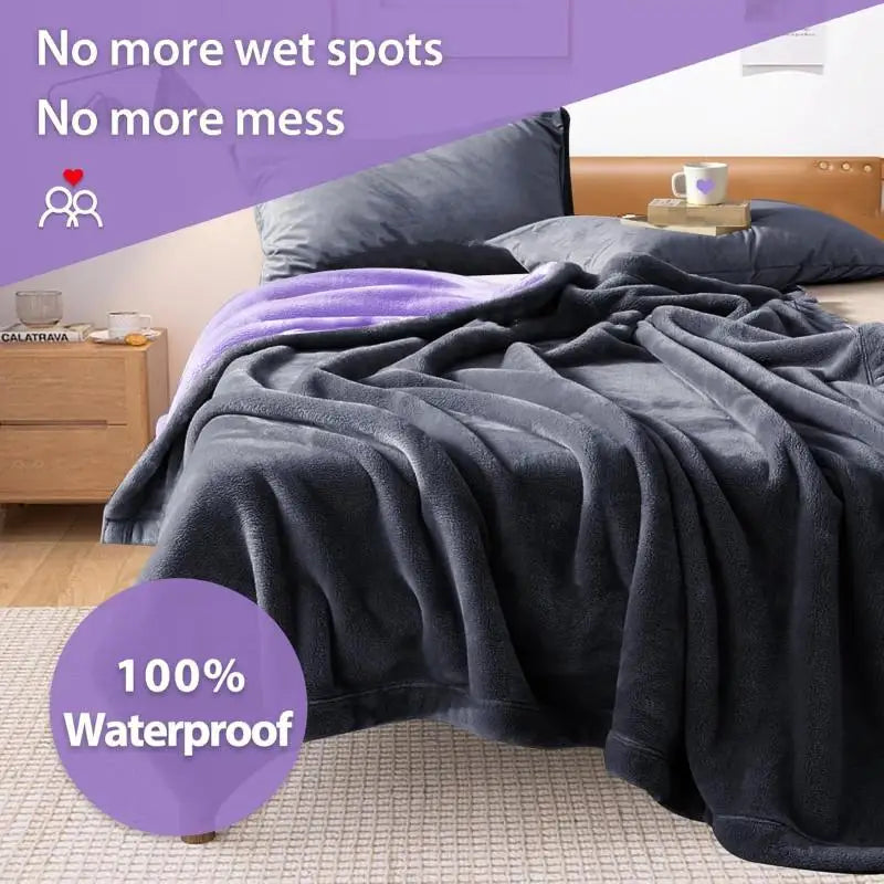 Waterproof Throw Blanket – Reversible Bed & Sofa Cover