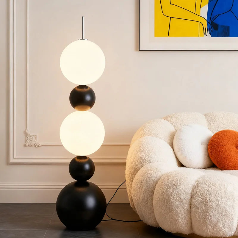 Black Floor Lamp – Warm or White LED Lighting