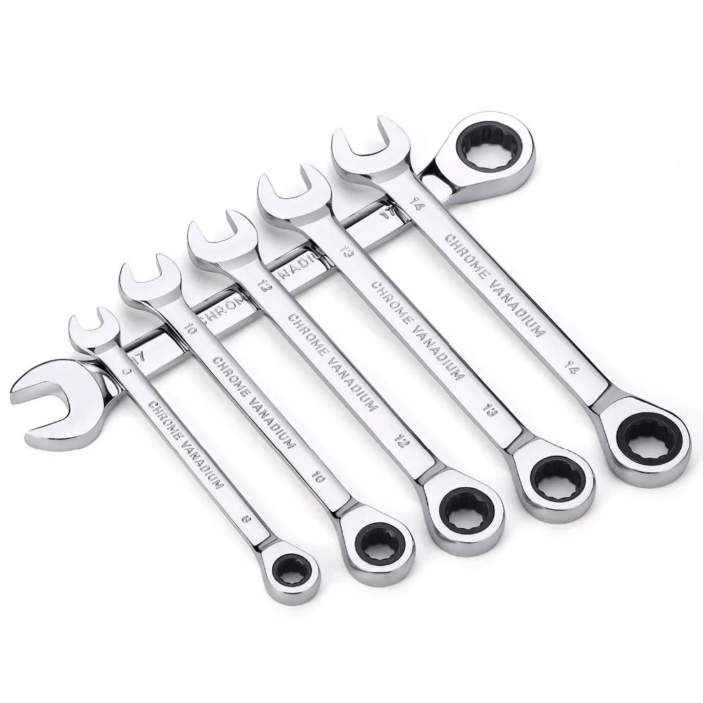 72-Tooth Metric Ratcheting Wrench Set
