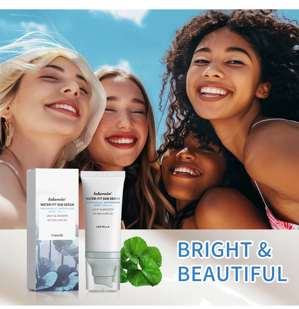 SPF50 Water-Fit Sun Serum – Lightweight Korean Sunscreen with Moisturizing & Oil Control