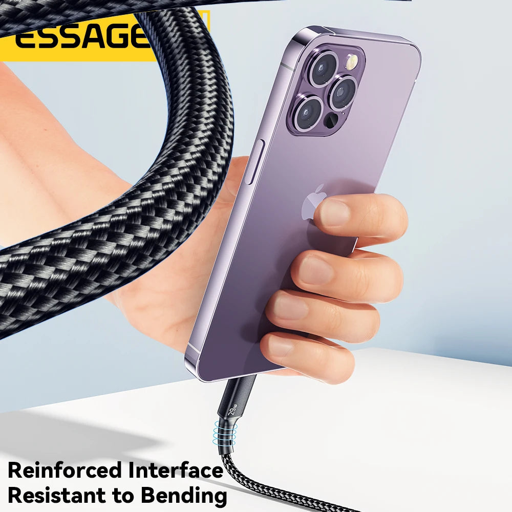 Essager USB-C to Lightning Cable — Fast Charging for iPhone & iPad