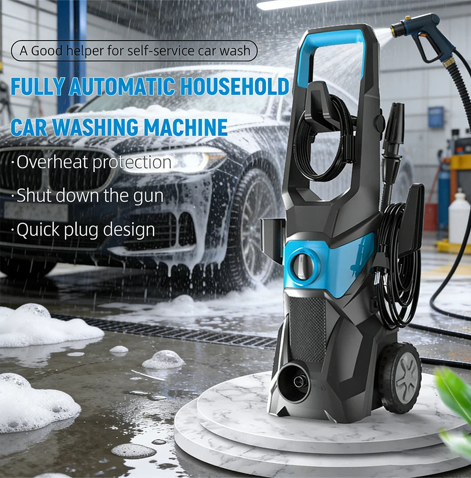 Portable Handheld Electric High-Pressure Car Washer – Car, Garden, Terrace & Outdoor