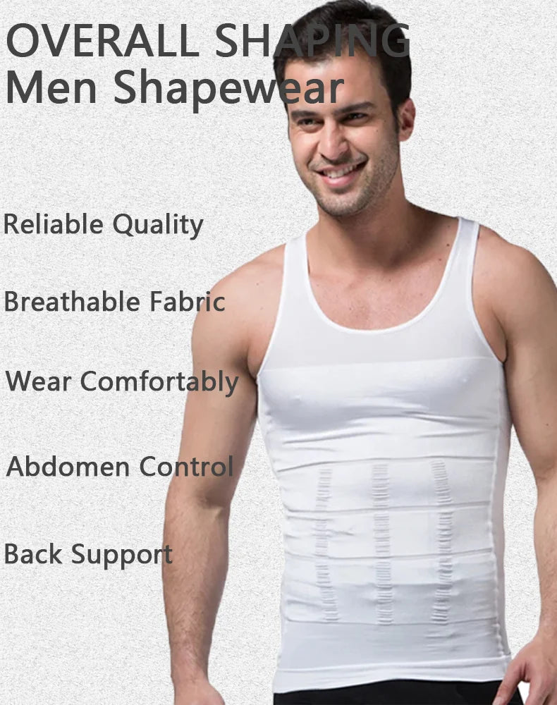 Men's Slimming Compression Waist Trainer Tank Top