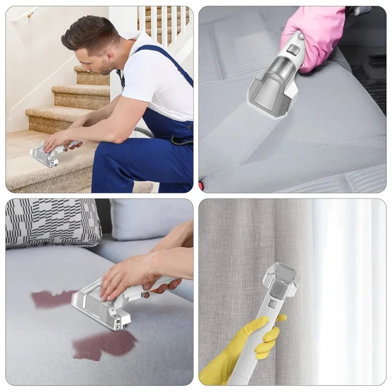Carpet Cleaner Machine — 220V/110V Powerful Deep Stain Cleaning for Couch, Pets, Car Seats, Upholstery & Furniture Steam Cleaner