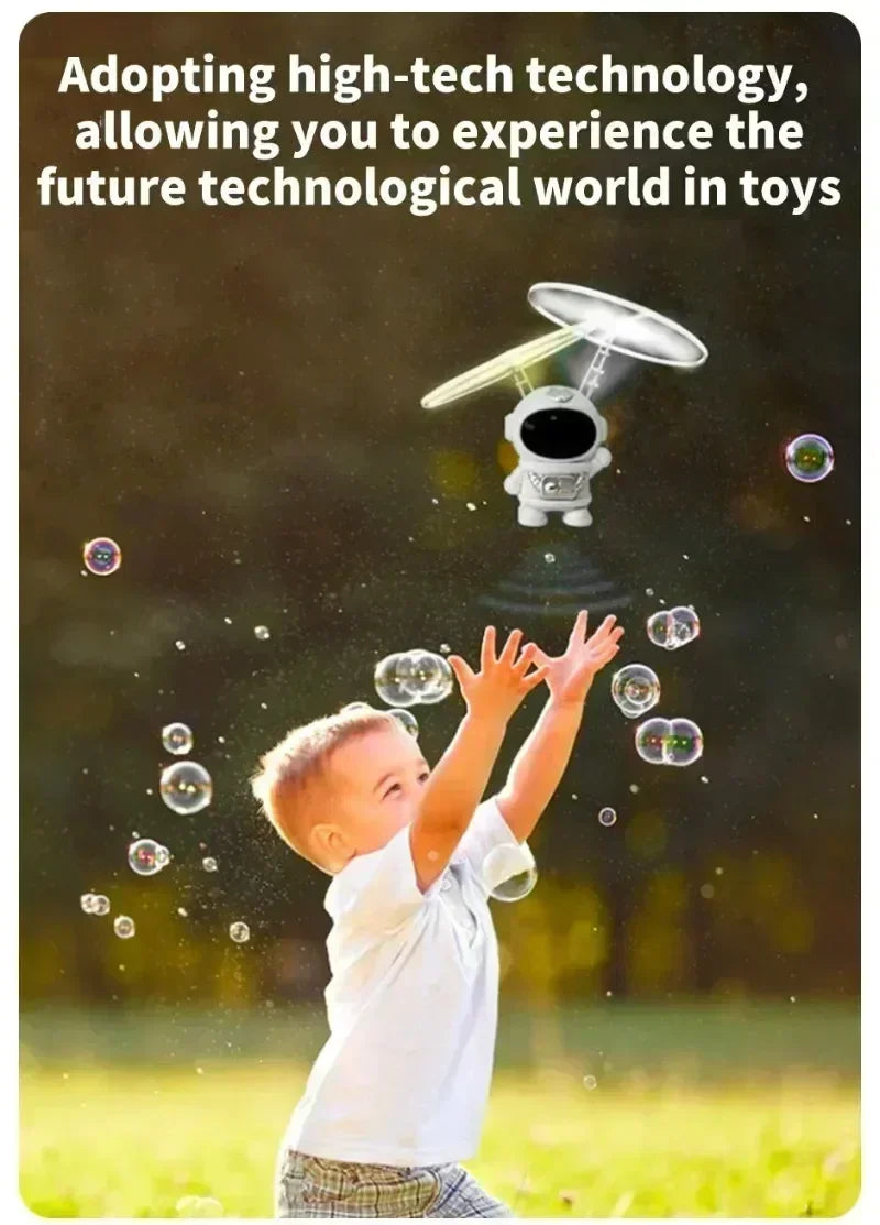 Photoluminescent Astronaut Gyro Flyer – Levitating Tether Retrieval Spacecraft Sensory Toy