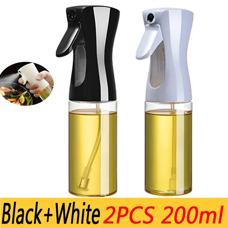 Oil Spray Bottle & Oil Brush — Dual-Use Misting Spray for Cooking & BBQ (200ml / 300ml / 500ml)