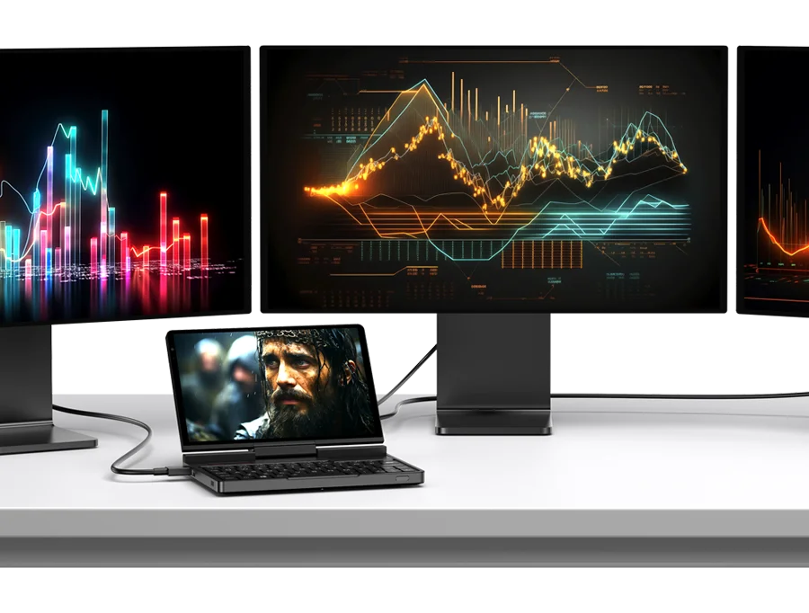 GPD Pocket 4 8.8" Mini Laptop – AMD Ryzen AI 9 HX 370, Up to 64GB LPDDR5X, 2TB NVMe, 144Hz Touch, Windows 11