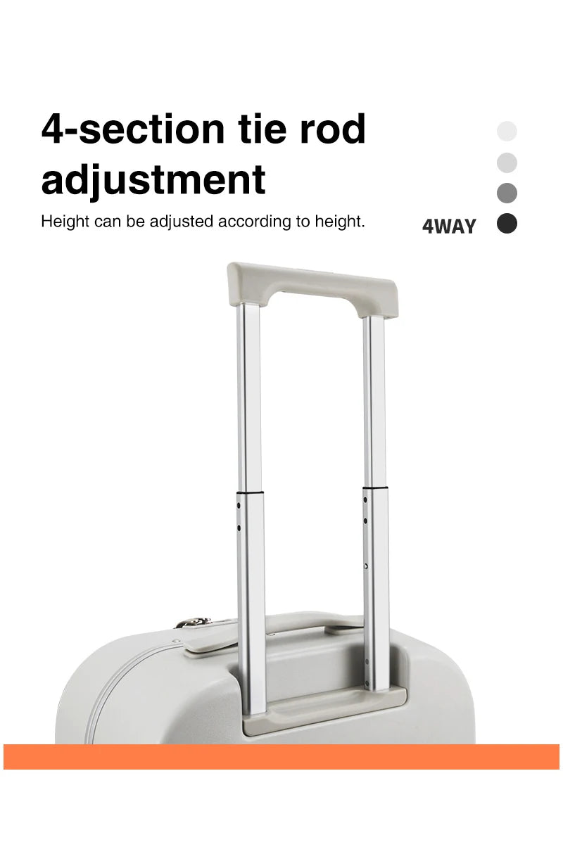 Mixi Patent Design PC Aluminum Frame Suitcase – Award-Winning Carry-On Rolling Luggage 18/20/24 Inch