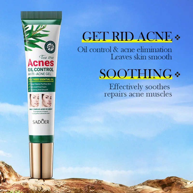 SADOER Tea Tree Acne Clearing Facial Gel Cream