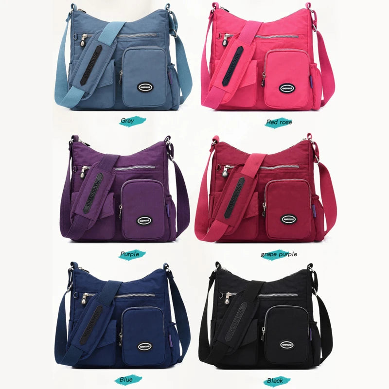 weixier Waterproof Nylon Large Capacity Crossbody Shoulder Tote – Designer Business Handbag for Women