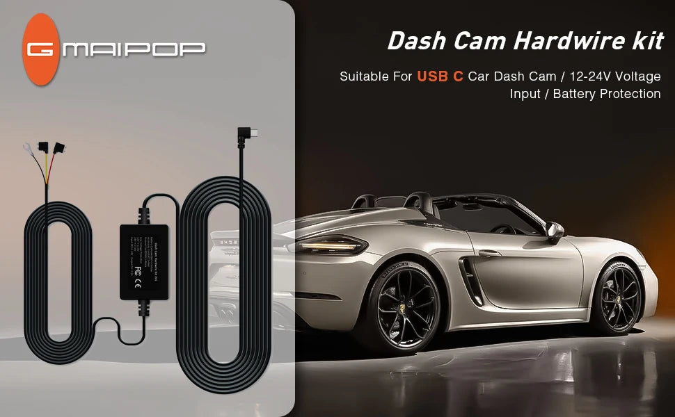 4-Channel WiFi Dashcam – FHD 1080P, Night Vision, Loop Recording, Parking Monitor | Front + Rear + Side