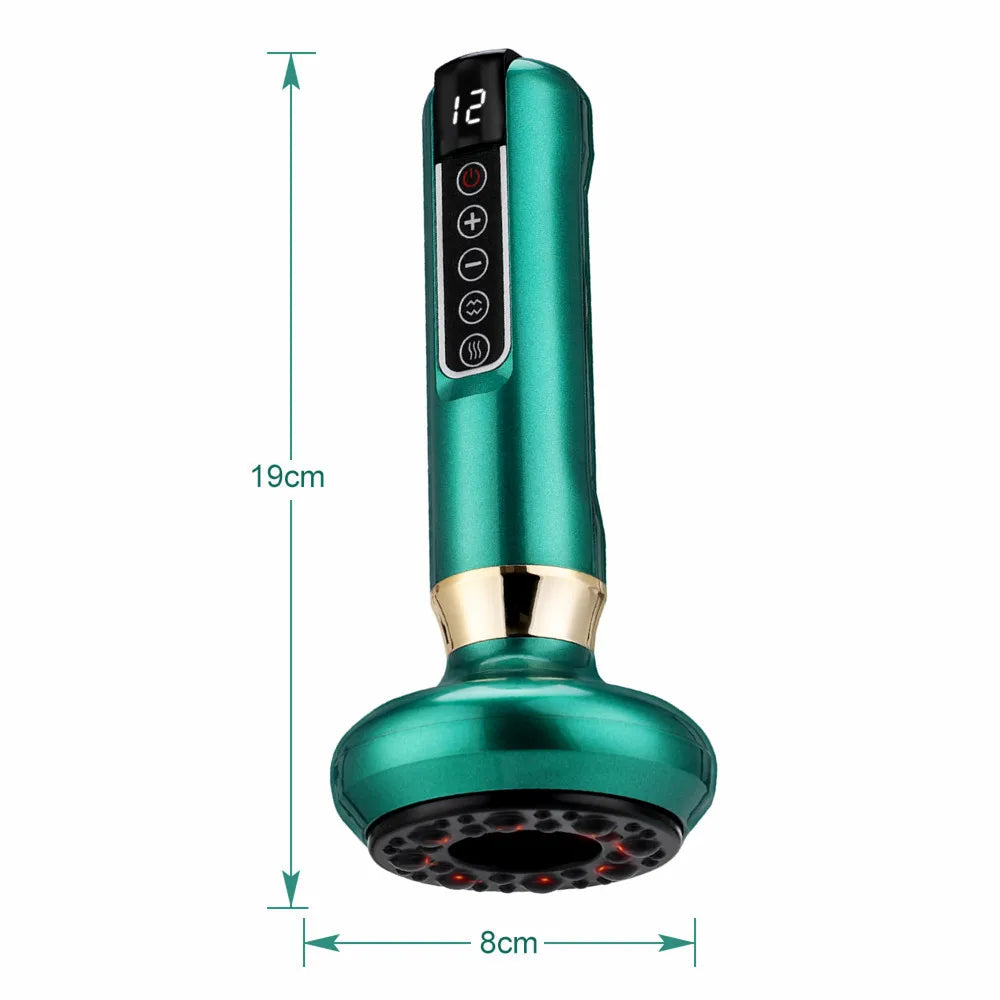 Electric Vacuum Cupping Device – Anti-Cellulite Body Massager with Guasha & Infrared Heat