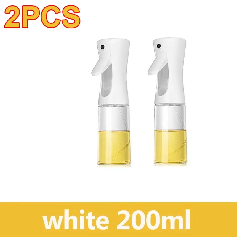 Oil Spray Bottle & Oil Brush — Dual-Use Misting Spray for Cooking & BBQ (200ml / 300ml / 500ml)
