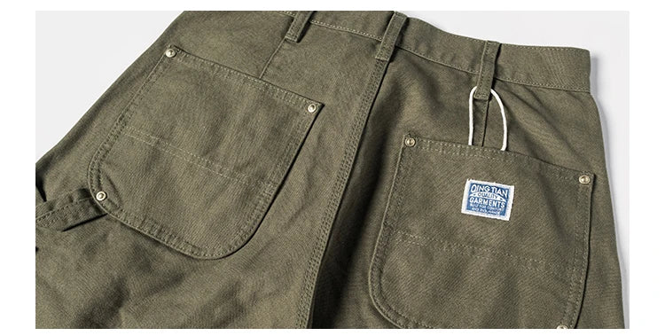 Double Knee Canvas Work Pants – Men's Heavyweight Cotton Carpenter Pants