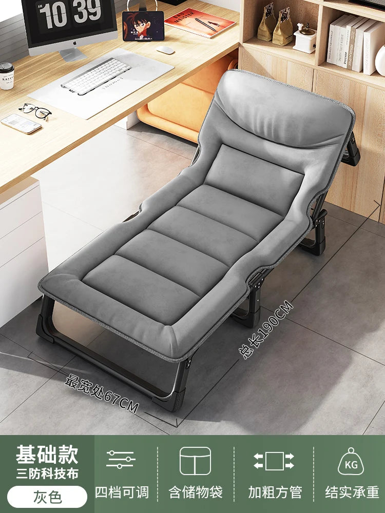 Upholstered Folding Bed with Mattress – Modern Single Lounge Sleeping Bed, Home Furniture