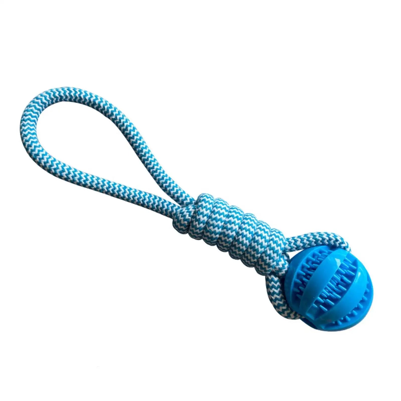 Treat-Dispensing Rope Ball Puzzle Toy for Dogs