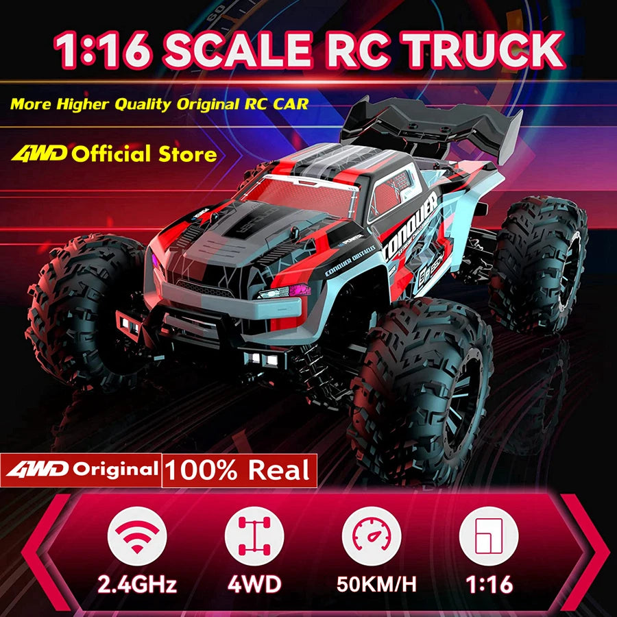 1:16 Scale 4WD High Speed RC Car – 80KM/H Brushless Off-Road Racing Drift Buggy