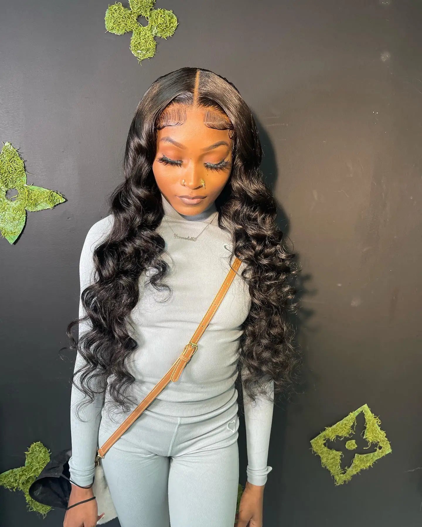 40 Inch Loose Deep Wave Lace Front Human Hair Wig Brazilian Nature Wave Curly Wigs Human Hair 13x6 HD Lace Frontal Wig For Women
