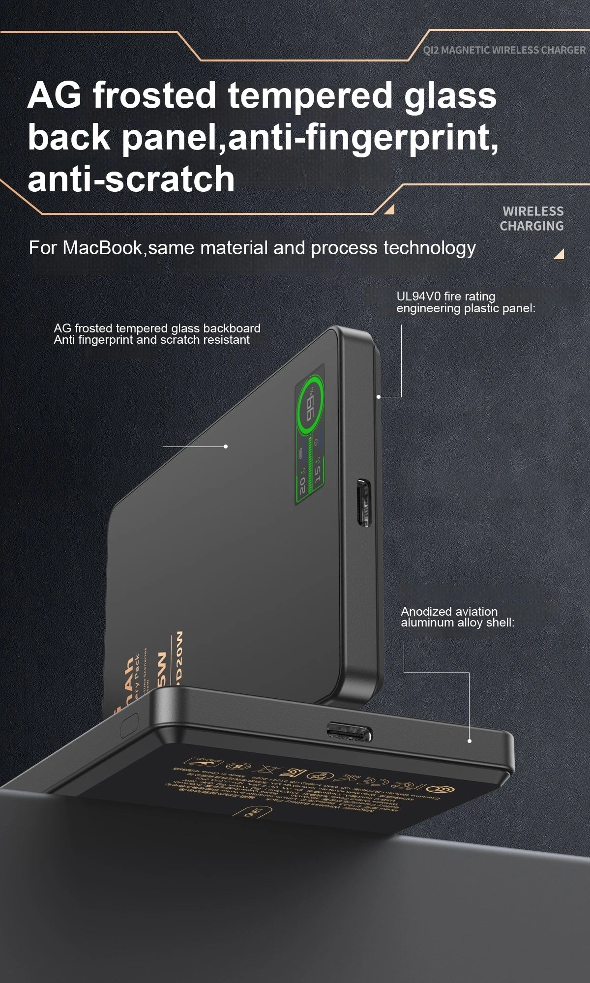 Qi2 Magnetic Power Bank — 15W MagSafe Fast Wireless Charging for iPhone
