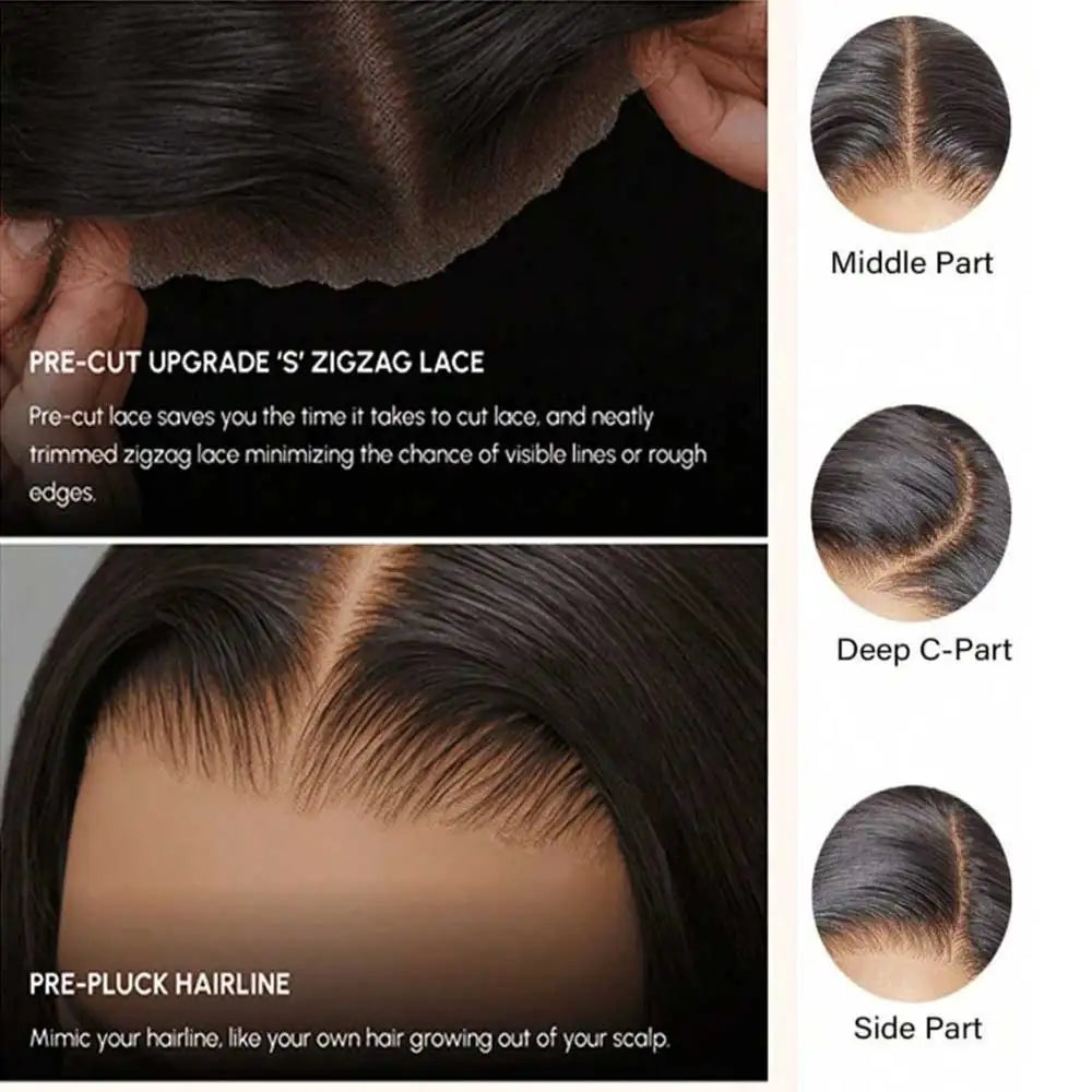 40–42 Inch Bone Straight Lace Front Wig | Glueless 13x4 13x6 HD Lace Human Hair for Women