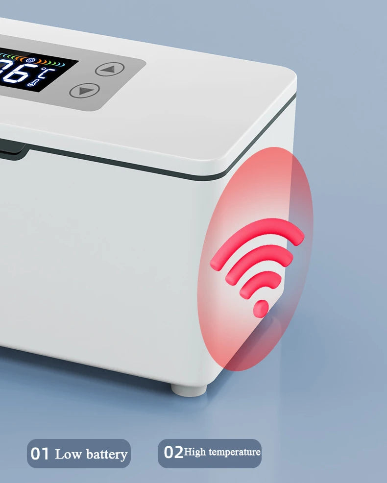 Portable Car Insulin Mini Fridge – USB Charging Thermostat Cooler for Insulin, Growth Hormone & Interferon