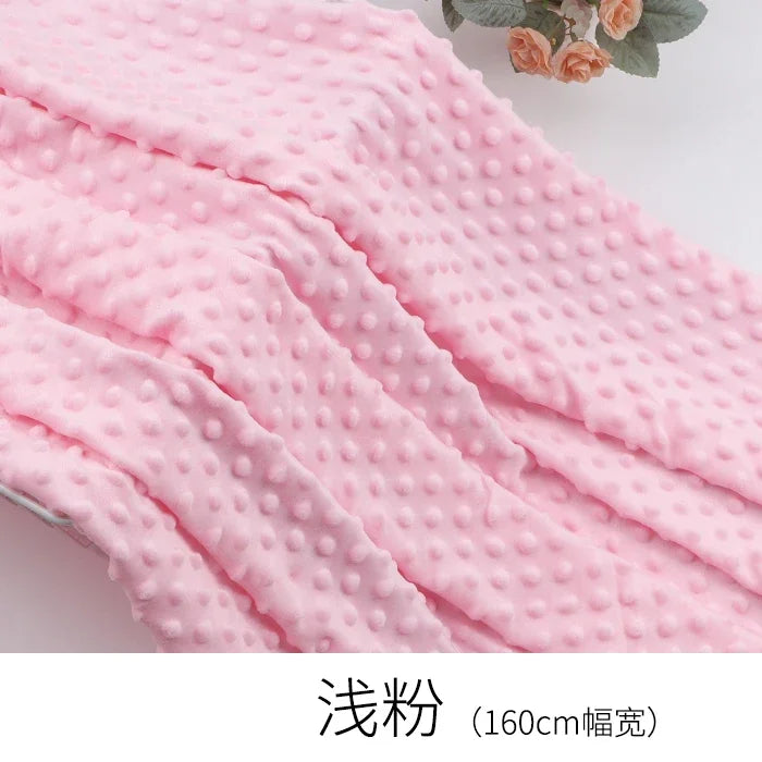 Super Soft Bean Velvet Plush Fabric – DIY Sewing Material for Baby Blankets, Dolls & Bedding, 0.5m–1m