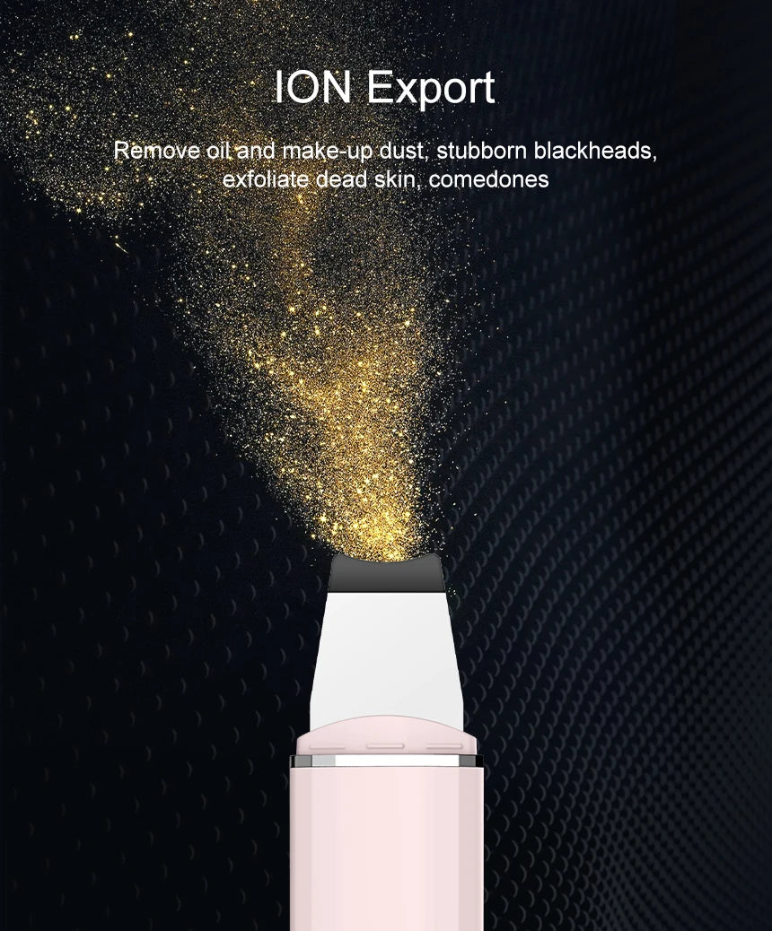 ANLAN Ultrasonic Skin Scrubber – 4-Mode Facial Pore Cleansing Spatula with Microcurrent Lifting