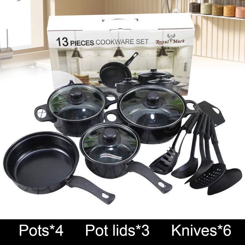 Nonstick Cookware Set – Pots, Frying Pan & Utensils