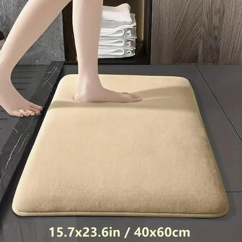 Soft. Absorbent. Non-Slip. — Coral Velvet Bathroom Mat & Door Mat | Non-Slip, Quick Dry, 10 Colors, 3 Sizes (40x60 to 60x90cm)