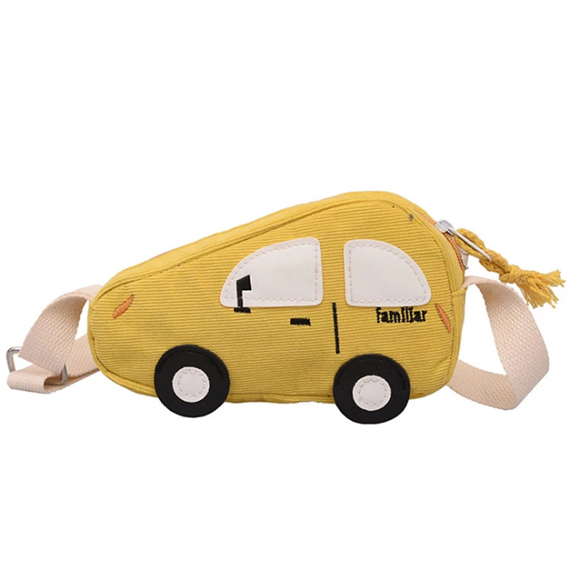 Cute Car Shape Mini Crossbody Messenger Bag – Cartoon Novelty Shoulder Bag for Women