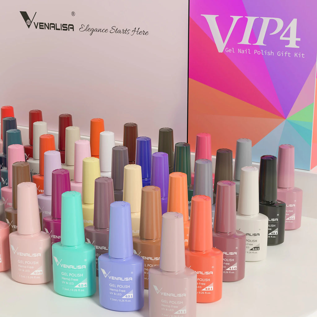 Venalisa VIP4 Gel Nail Polish 7.5ml — Soak Off UV/LED Long-Lasting Color