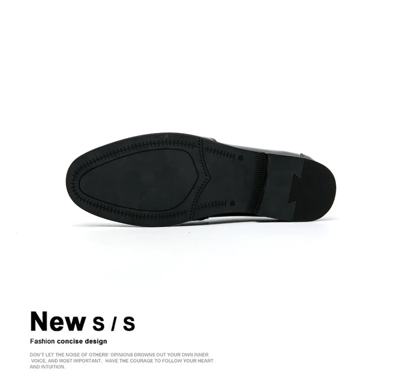 Men's Pointed-Toe Slip-On Dress Loafers