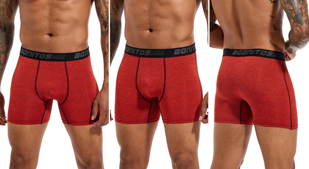 Men's Stretch Boxer Briefs, 4-Pack
