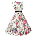 Floral Retro Swing Vintage Rockabilly Dress – Summer Casual Women's Vestido