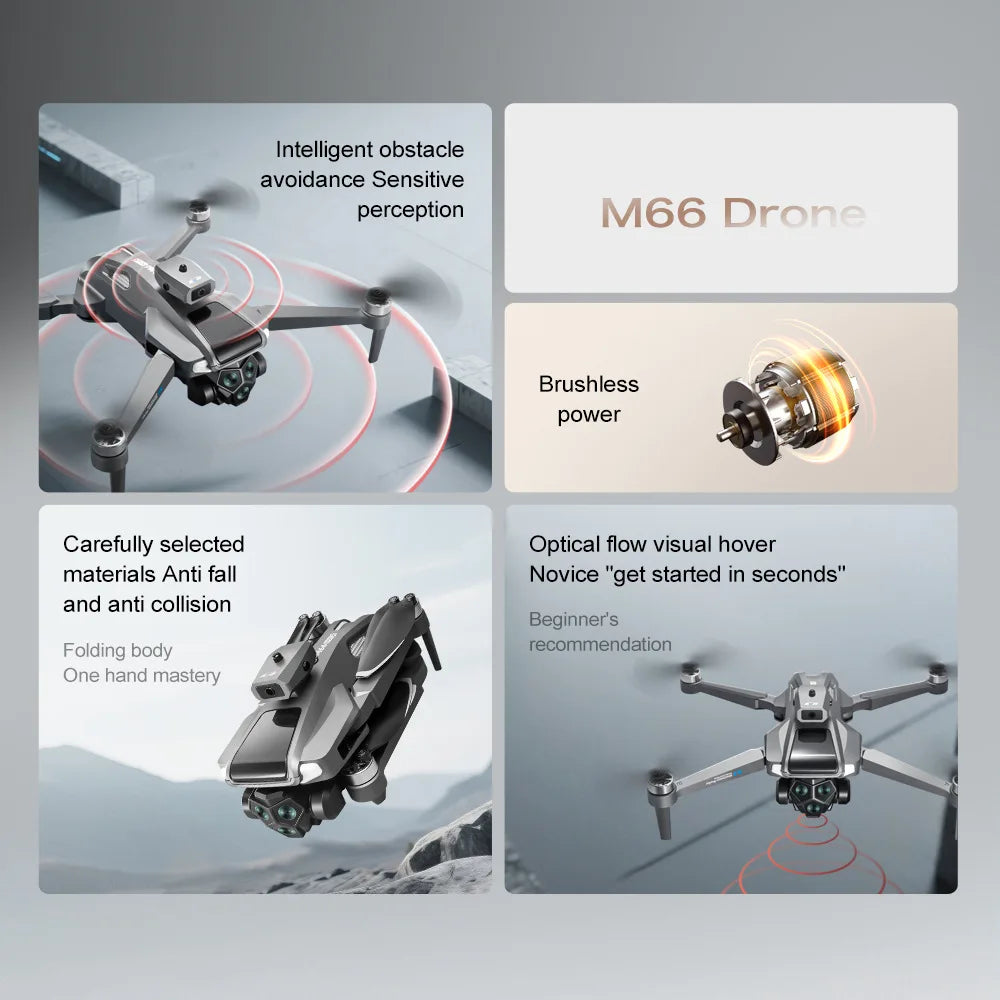 M66 Foldable Camera Drone with Screen Remote
