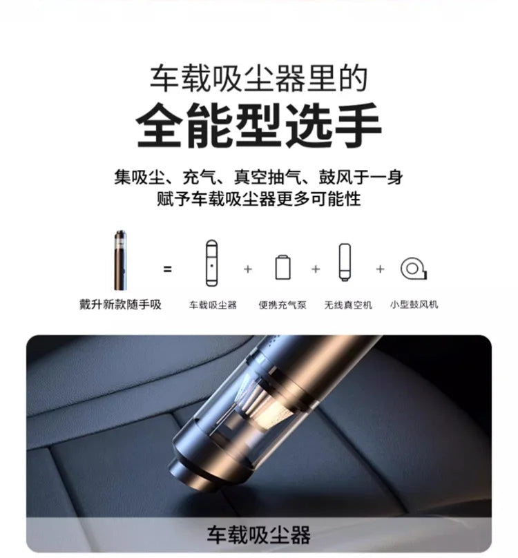 Mini Wireless Handheld Vacuum Cleaner – Powerful Suction for Car & Home Appliance Cleaning