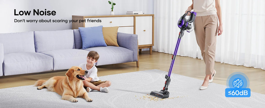 Laresar V10 Lite Cordless Vacuum Cleaner — 38000Pa Strong Suction, 45-Min Runtime, Smart Button for Carpet & Hair