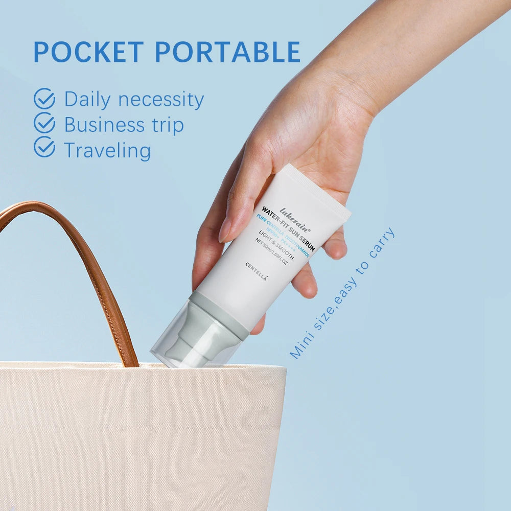 SPF50 Water-Fit Sun Serum – Lightweight Korean Sunscreen with Moisturizing & Oil Control