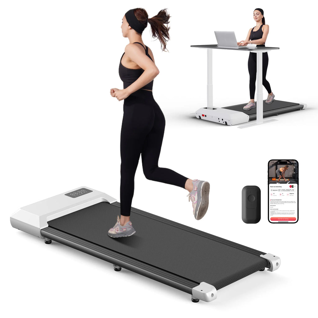 2-in-1 Folding Treadmill & Walking Pad – 300LBS, 2.5HP Motor, LCD Display, Home Walking & Running Machine