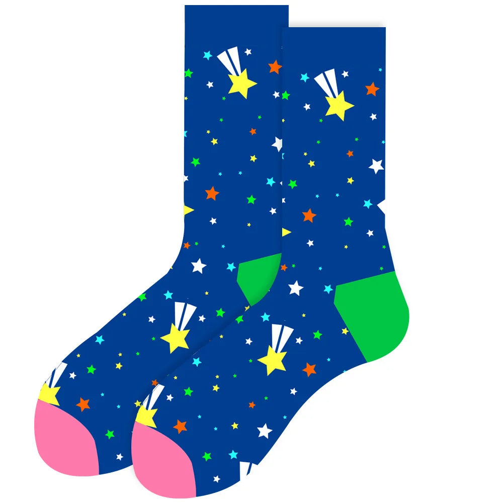 Women's Animal Print Socks – Cotton-Blend Crew