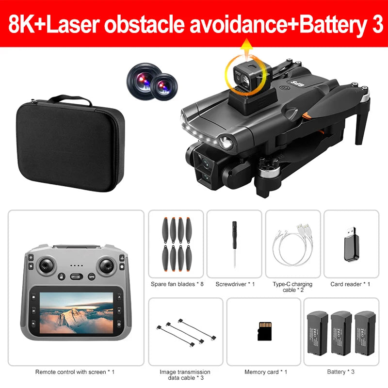 V198MAX GPS Drone with Screen Remote & Camera