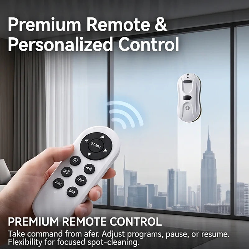 UPS Robot Window Cleaner — Smart Auto Glass Washing Robot with Remote Control & UPS Safety System