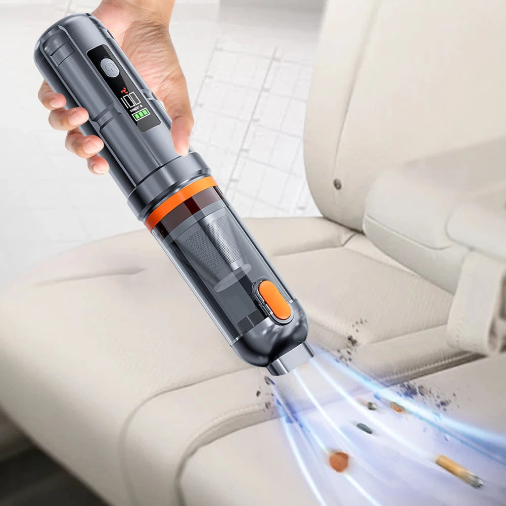 Handheld Car Vacuum – 17kPa Cordless Brushless Cleaner