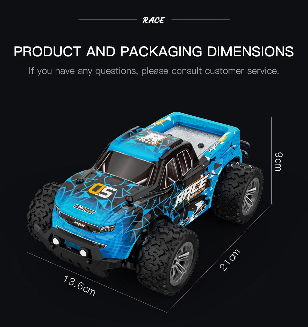ZWN DK087 1:16 / 1:20 Scale 2WD RC Off-Road Climbing Car with LED Light