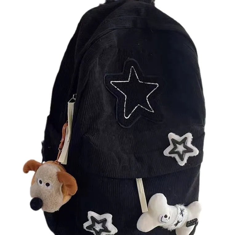 Corduroy Backpack – Girls School & Everyday Book Bag
