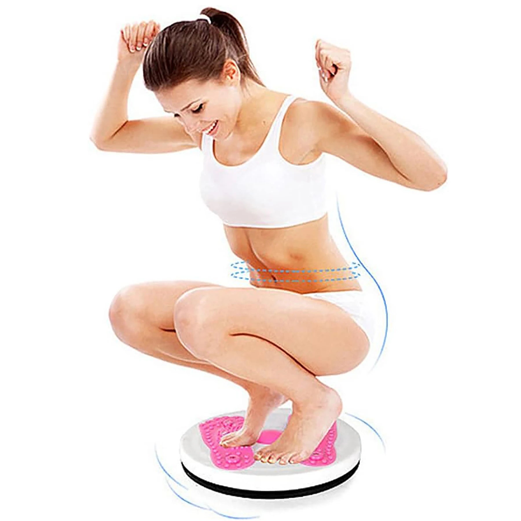 Abdominal Waist Twisting Rotary Fitness Disc — Weight Loss Twist Board Exercise Equipment